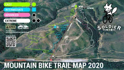 Soldier Mountain opens new mountain bike park Friday : Soldier Mountain trail map