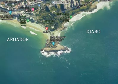Best Surf Spots in Rio de Janeiro : Arpoador and Devil beaches for surf in Rio De Janeiro