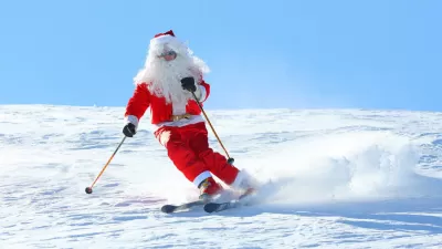 All 19 Idaho ski areas open during the holidays : RIRIE, Idaho (Dec. 19, 2022) -- Kelly Canyon Ski Resort is offering the first 25 guests who dress from head to toe as Santa free lift tickets on Christmas Eve, Dec. 24. All 19 alpine ski areas in Idaho will be open this holiday season. (Photo courtesy of Kelly Canyon Ski Resort)