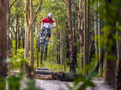 Hur farligt är mountainbike? : Glenrock hoppa