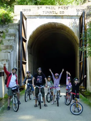 Route Of The Hiawatha Scenic Bike Trail Opens Friday May 28 Of Memorial Day Weekend : Taft tunnel in Hiawatha