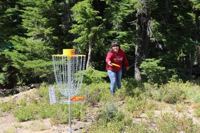 Route Of The Hiawatha Scenic Bike Trail Opens Friday May 28 Of Memorial Day Weekend : Frisbee golf course in Hiawatha