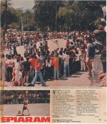 A História do skate no Brasil : Revista Manchete – 2