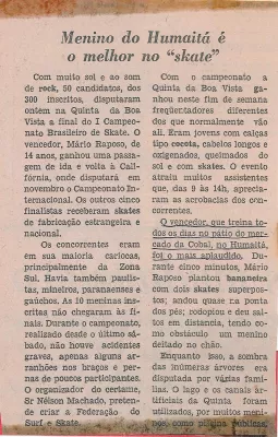 A História do skate no Brasil : Jornal do Brasil