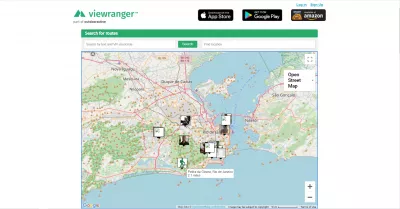 Apps Para Dispositivos Móveis Para Mochileiros: Quais São Os Melhores Mapas Digitais? : Seleção de trilhas em torno do site do Rio de Janeiro no site do ViewRanger